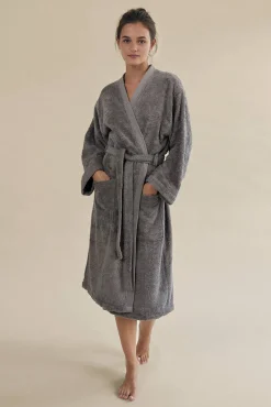 Albornoz rizo algodón bambú unisex