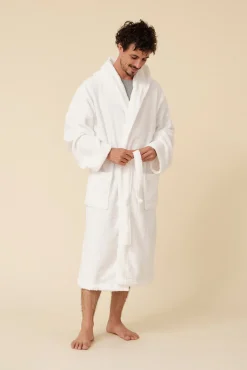 Albornoz rizo algodón capucha unisex