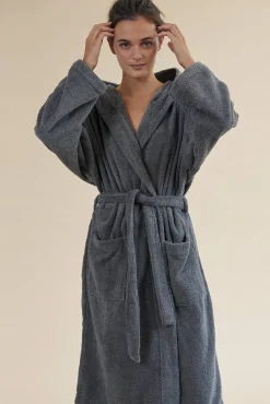Albornoz rizo algodón capucha unisex