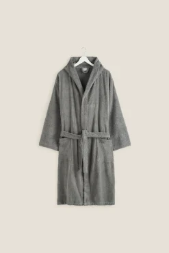 Albornoz rizo algodón capucha unisex