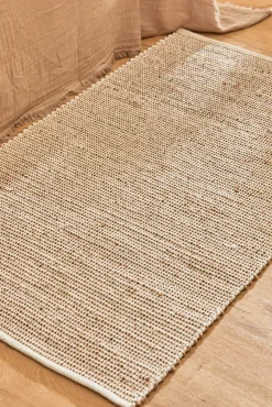 Alfombra de yute y algodón crudo West