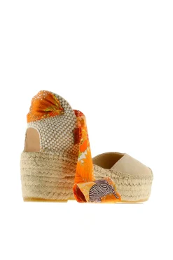 Alpargata cuña yute beige