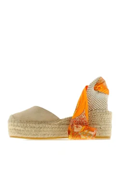 Alpargata cuña yute beige