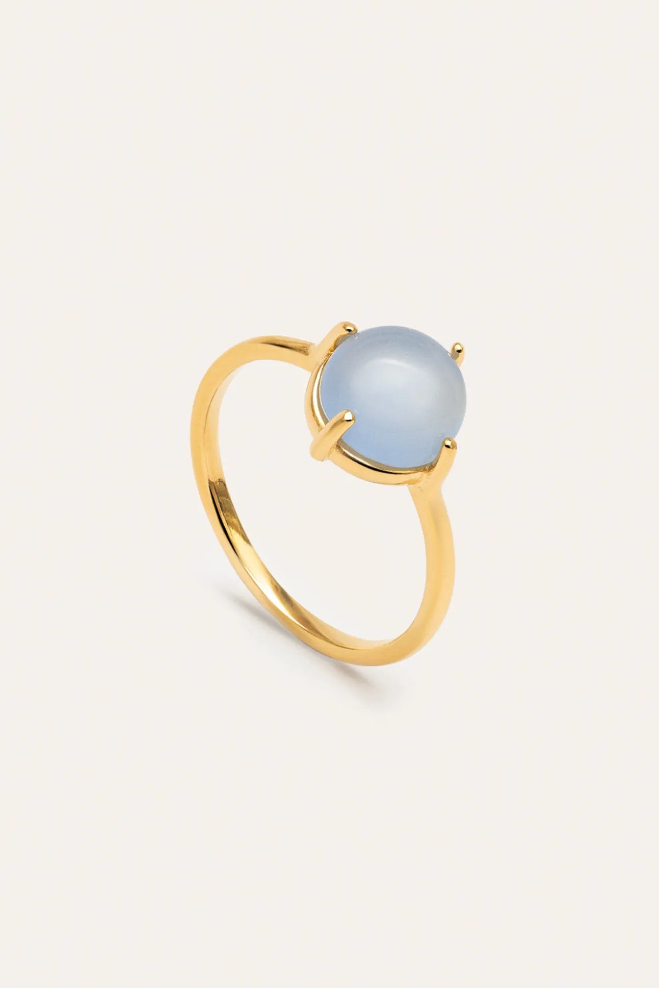 Anillo Celebrate Azul Baño Oro