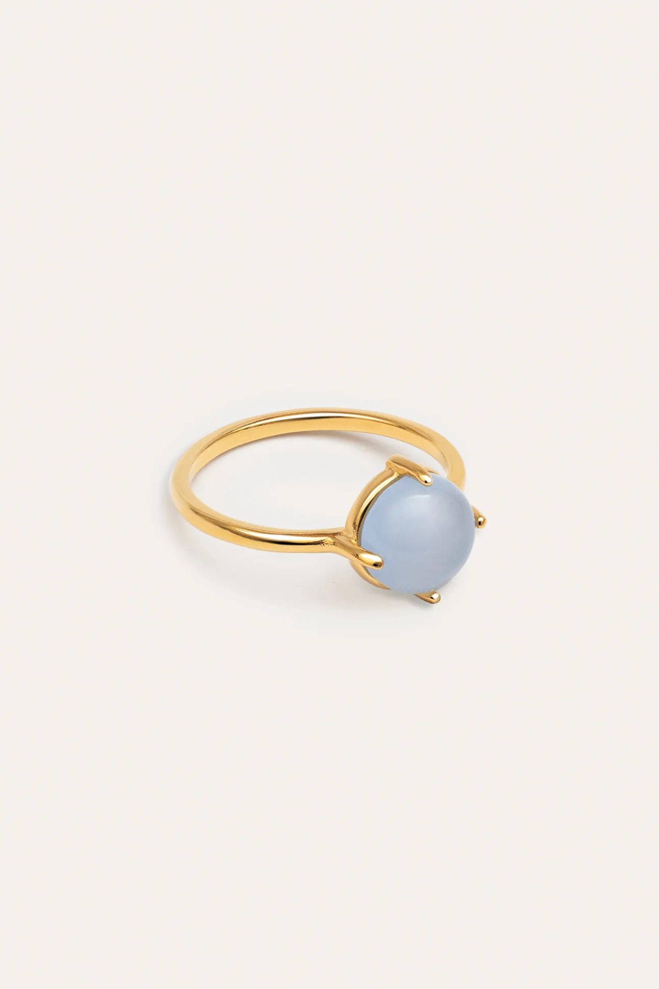Anillo Celebrate Azul Baño Oro