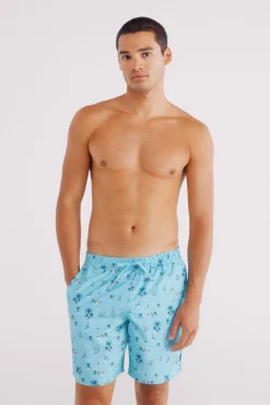 Bañador estampado islas