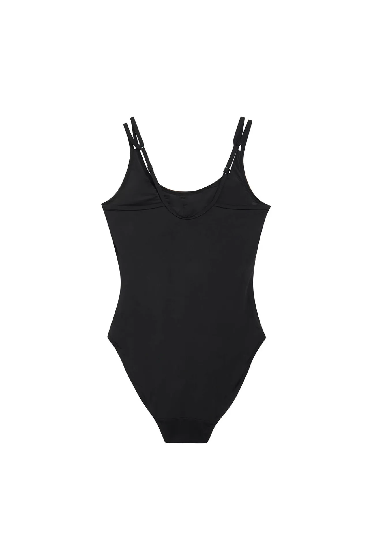 Bañador menstrual nailon reciclado negro absorción ligero moderado