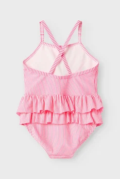 Bañador niña volante