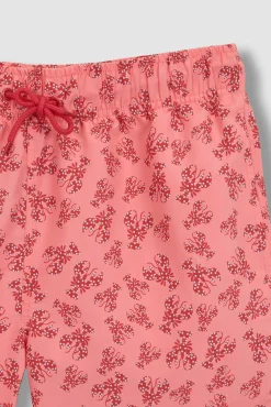 Bañador padre estampado langosta rosa