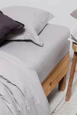 Bajera de lino algodón. Cama 180-200cm.