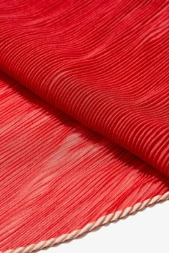 Bandana plisada semitransparente