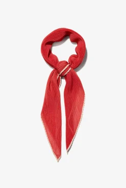 Bandana plisada semitransparente