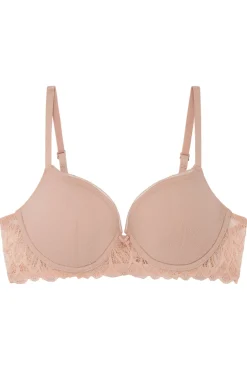 BEAUTIFUL Sujetador encaje tul rosa