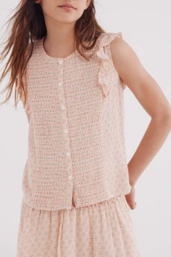 Blusa corbatera para niña