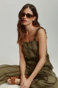 Blusa loose fit tirantes