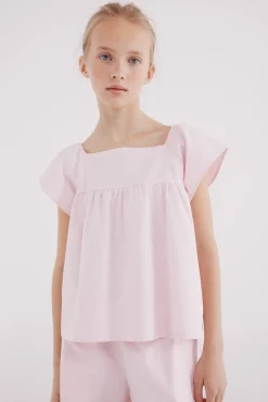 Blusa rayas oxford niña