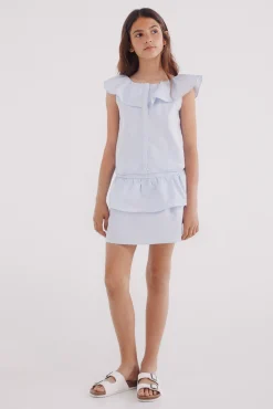 Blusa rayas oxford niña