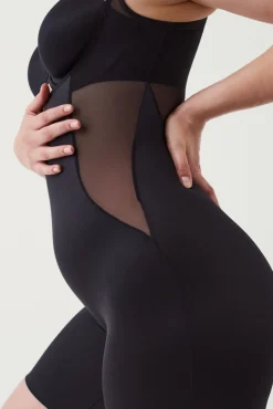 Body pantalón por debajo del pecho tul y satén Shaping satin