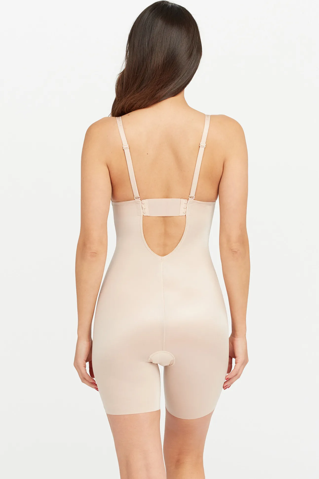 Body reductor escote U beige Spanx