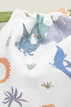 Bolsa algodón dinosaurio
