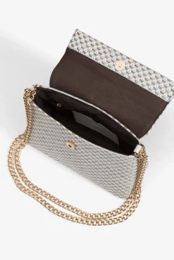 Bolso Bandolera de Tweed con Solapa
