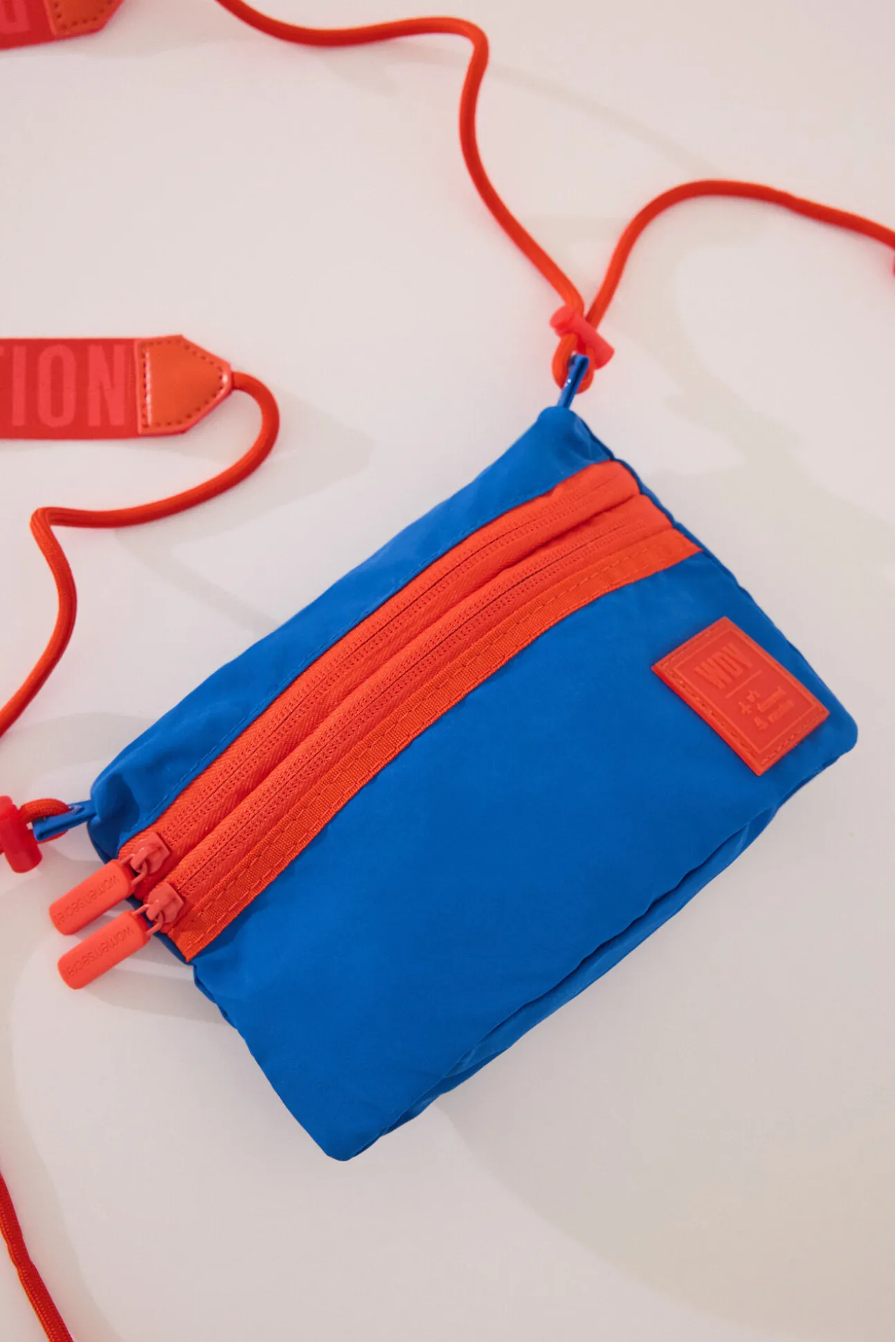 Bolso cartera nylon azul