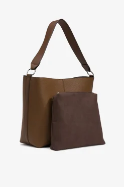 Bolso de hombro efecto piel