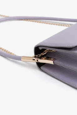 Bolso Efecto Cuero con Solapa