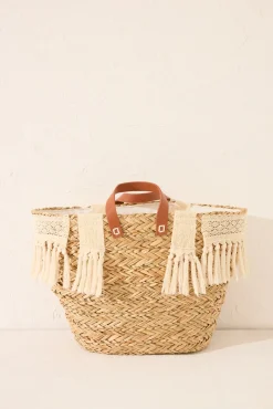 Bolso grande capazo rafia natural