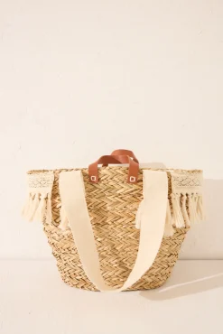 Bolso grande capazo rafia natural