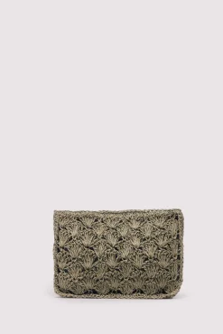Bolso hombro rafia