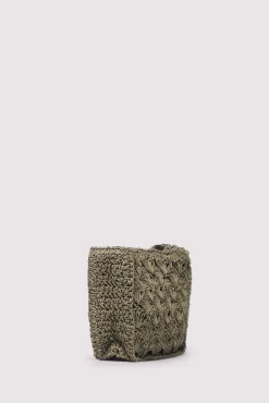 Bolso hombro rafia