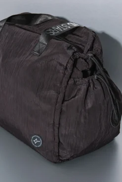 Bolso viaje nylon negro satinado