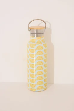 Botella metal print limones Snoopy