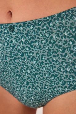 Braga alta clásica microfibra animal print
