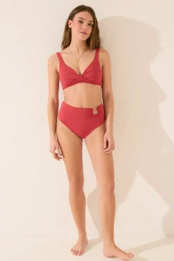 Braga bikini alta naranja anilla