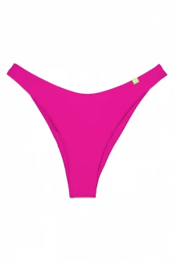 Braga bikini brasileña frunce rosa