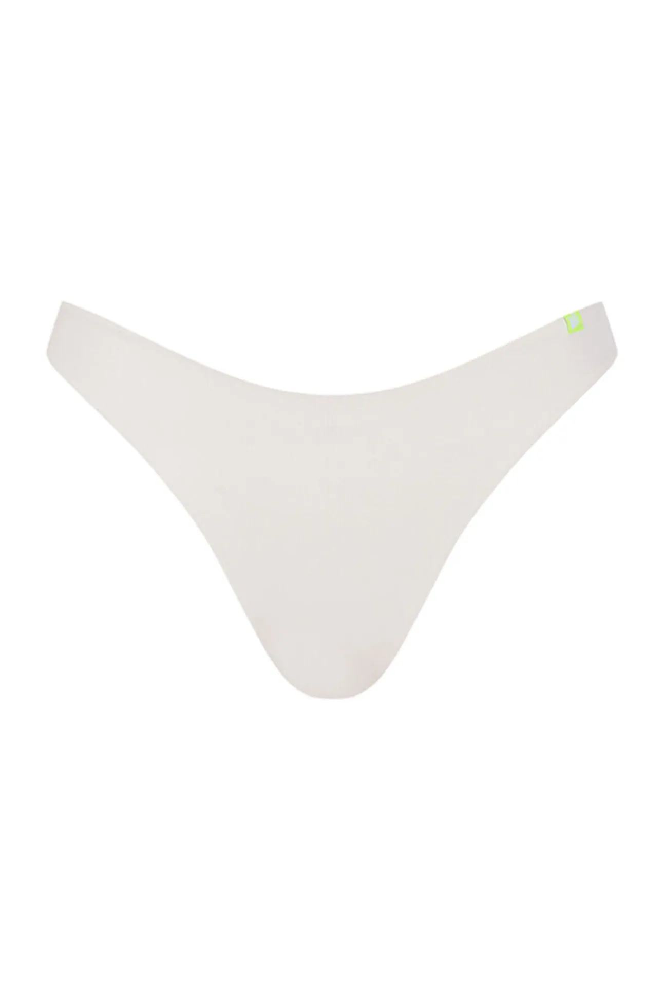 Braga bikini brasileña frunce blanco
