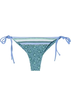 Braga bikini brasileña print flores azul