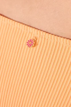 Braga bikini brasileña rib naranja