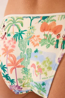 Braga bikini clásica paisaje tropical
