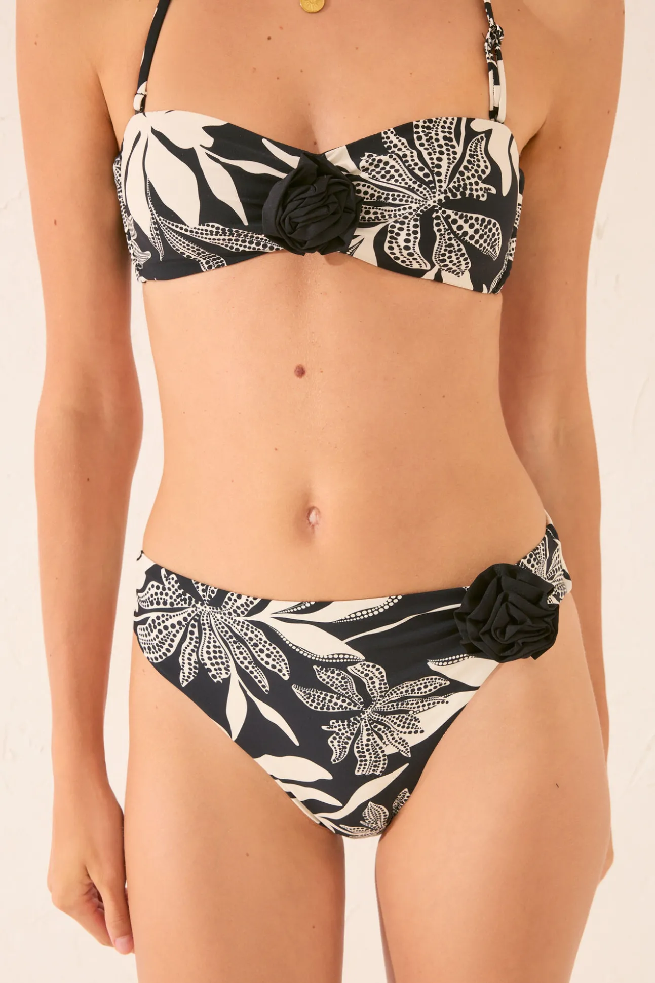 Braga bikini clásica print flores