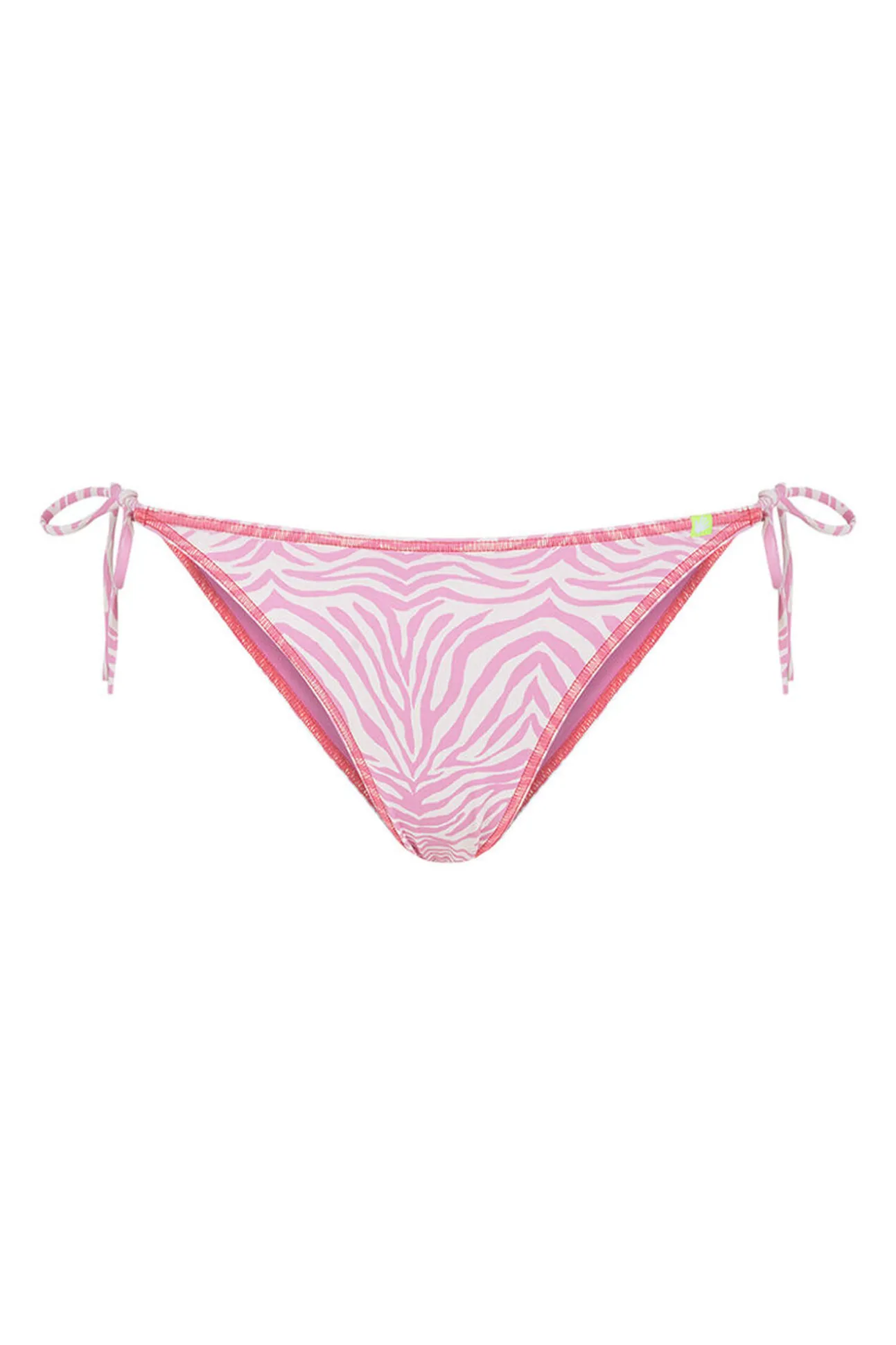 Braga bikini tiras cebra rosa