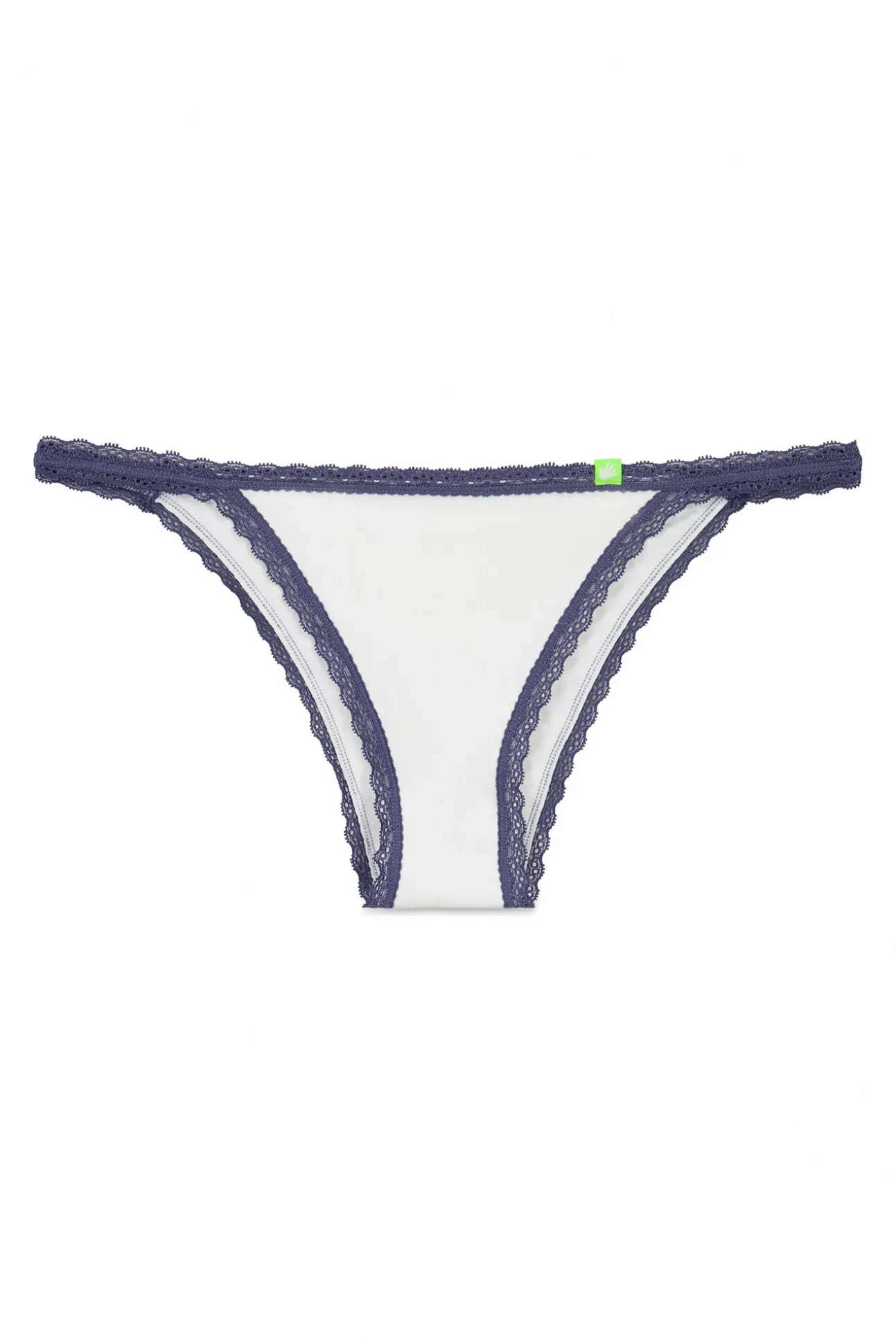 Braga brasileña seamless pointelle blanco