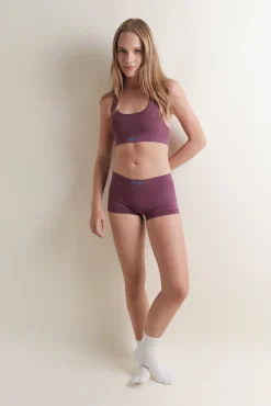 Braga bóxer seamless burgundy