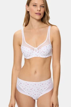 Braga clásica Generous de suave microfibra y detalles en malla