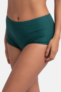 Braga de bikini alta moldeadora verde