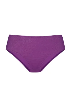 Braga de bikini brasileña brillo morado