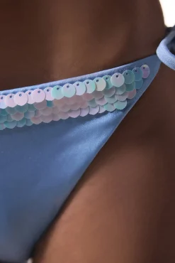 Braga de bikini clásica azul