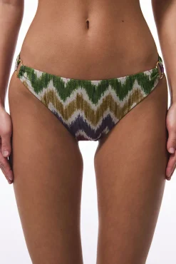 Braga de bikini clásica estampada brillo